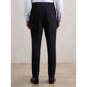 REISS Belmont Textured Suit Trousers With Wool in Navy